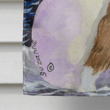 Load image into Gallery viewer, Snowman with English Springer Spaniel Flag Canvas House Size