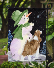 Load image into Gallery viewer, Snowman with English Springer Spaniel Garden Flag - Outdoor Decorative Yard Flag
