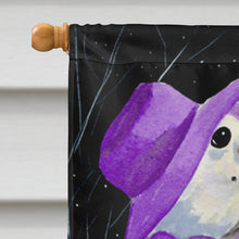Load image into Gallery viewer, Snowman with Golden Retriever Flag Canvas House Size