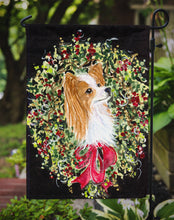 Load image into Gallery viewer, Christmas Wreath Papillon Garden Flag - Outdoor Decorative Yard Flag