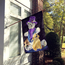 Load image into Gallery viewer, Golden Retriever Flag Canvas House Size