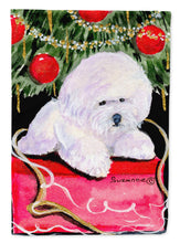 Load image into Gallery viewer, Christmas Tree with  Bichon Frise Flag Canvas House Size