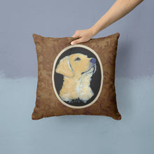 Load image into Gallery viewer, Golden Retriever Throw Pillow - 14x14 Decorative Pillow – Art for Your Home &amp; Patio