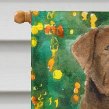 Load image into Gallery viewer, Chesapeake Bay Retriever Flag Canvas House Size