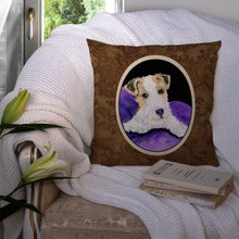 Load image into Gallery viewer, Fox Terrier Throw Pillow - 14x14 Decorative Pillow – Art for Your Home &amp; Patio