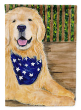 Load image into Gallery viewer, Golden Retriever Flag Canvas House Size