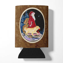 Load image into Gallery viewer, Santa Claus with  Golden Retriever Can or Bottle Beverage Insulator Hugger
