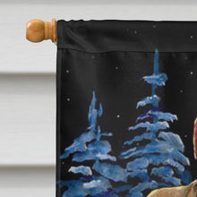 Load image into Gallery viewer, Santa Claus with  Golden Retriever Flag Canvas House Size