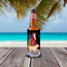 Load image into Gallery viewer, Santa Claus with  Golden Retriever Slim Can Hugger – Fun &amp; Functional Drink Coolers SS8973MUK