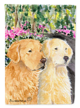 Load image into Gallery viewer, Golden Retriever Flag Canvas House Size