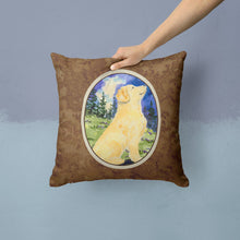 Load image into Gallery viewer, Golden Retriever Throw Pillow - 14x14 Decorative Pillow – Art for Your Home &amp; Patio