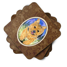 Load image into Gallery viewer, Norwich Terrier Coasters - Set of 4 Lightweight Foam, Absorbent Drink Coasters