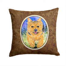 Load image into Gallery viewer, Norwich Terrier Throw Pillow - 14x14 Decorative Pillow – Art for Your Home &amp; Patio