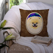 Load image into Gallery viewer, Pomeranian Throw Pillow - 14x14 Decorative Pillow – Art for Your Home &amp; Patio