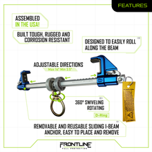 Load image into Gallery viewer, Frontline ST14AH Aluminum Bantam Beamer Anchor for 3.5??- 14?? Wide I-Beams