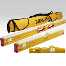 Load image into Gallery viewer, Stabila 48296 Mason 3 Spirit Level Set - 24 inch 48 inch 10 inch Torpedo and Case