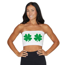 Load image into Gallery viewer, Shake Your Shamrocks White Bandeau Top