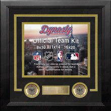 Load image into Gallery viewer, New Orleans Saints Custom NFL Football 8x10 Picture Frame Kit (Multiple Colors)