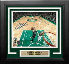 Load image into Gallery viewer, Sam Hauser Rim Cam Boston Celtics Autographed 8" x 10" Framed Basketball Photo