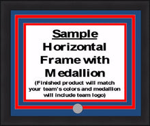 Load image into Gallery viewer, NHL Hockey Photo Picture Frame Kit - Arizona Coyotes (Brick Red Matting, White Trim)