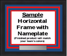 Load image into Gallery viewer, MLB Baseball Photo Picture Frame Kit - Oakland Athletics (Green Matting, Yellow Trim)