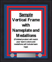 Load image into Gallery viewer, NHL Hockey Photo Picture Frame Kit - Anaheim Ducks (Black Matting, Gold Trim)