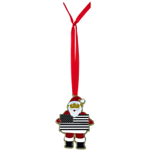 Load image into Gallery viewer, GG-016 Thin Gray Line Christmas Ornament Santa Corrections Challenge Coin Correctional Officer CO