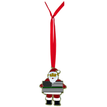 Load image into Gallery viewer, BL1-11 Thin Green Line Christmas Ornament Santa Border Patrol Agent CBP Deputy Sheriff Marines Army Challenge Coin