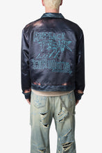Load image into Gallery viewer, Satin Bomber Jacket - Washed Black