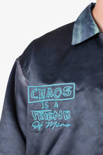 Load image into Gallery viewer, Satin Bomber Jacket - Washed Black
