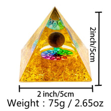 Load image into Gallery viewer, Sacred Energy Crystal Ball Pyramid