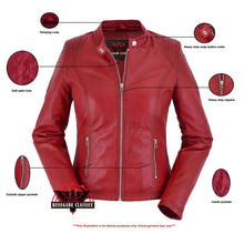 Load image into Gallery viewer, Cabernet - Women's Fashion Leather Jacket