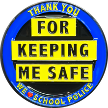 Load image into Gallery viewer, EL3-010 School Resource Officer School Police Thank You Appreciation Coin Challenge Coin