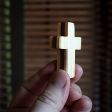 Load image into Gallery viewer, Handmade Wooden Pocket Crosses