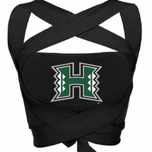 Load image into Gallery viewer, University of Hawaii Black Multi Way Bandeau Top