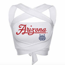 Load image into Gallery viewer, University of Arizona White Multiway Bandeau Top