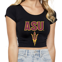 Load image into Gallery viewer, Arizona State ASU Black Babydoll Tee