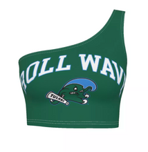 Load image into Gallery viewer, Tulane Green One Shoulder Top