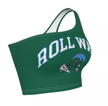 Load image into Gallery viewer, Tulane Green One Shoulder Top