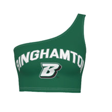 Load image into Gallery viewer, Binghamton Green One Shoulder Top