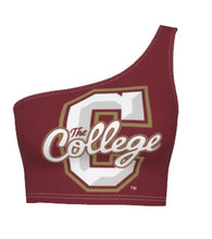 Load image into Gallery viewer, College of Charleston Maroon One Shoulder Top