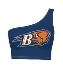Load image into Gallery viewer, Bucknell Navy One Shoulder Top