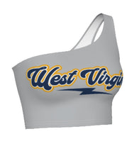 Load image into Gallery viewer, West Virginia Mountaineers Lightning One Shoulder Top