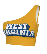 Load image into Gallery viewer, West Virginia Mountaineers Retro One Shoulder Top