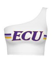 Load image into Gallery viewer, ECU Pirates White One Shoulder Top