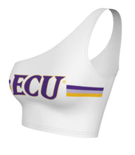 Load image into Gallery viewer, ECU Pirates White One Shoulder Top