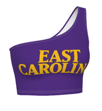 Load image into Gallery viewer, ECU Pirates Purple One Shoulder Top