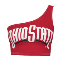 Load image into Gallery viewer, Ohio State OSU Buckeyes Red Shoulder Top