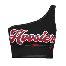 Load image into Gallery viewer, Indiana Hoosiers Black One Shoulder Top