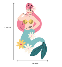 Load image into Gallery viewer, Pearl the Mermaid Brooch by Marla VonDuta x Lipstick &amp; Chrome